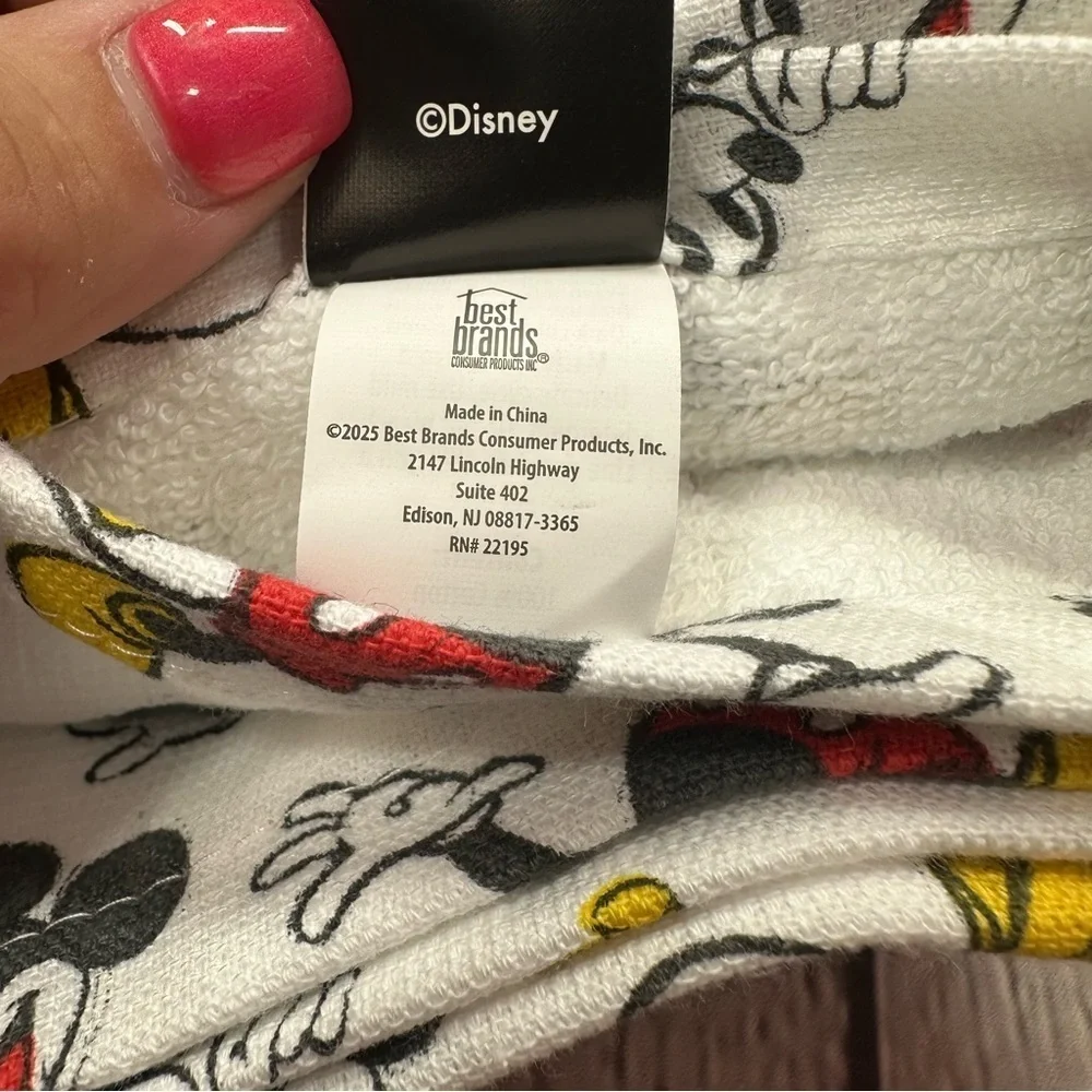 NWT Disney Mickey minnie Mouse graphic cotton kitchen towel set with 2 ice trays